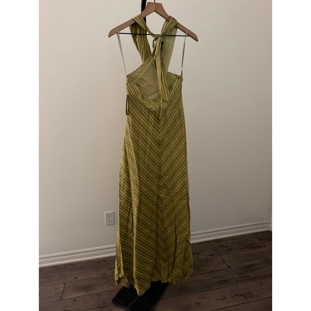 New O.P.T Noelle cotton green maxi dress $197 sz XL - Picture 5 of 6